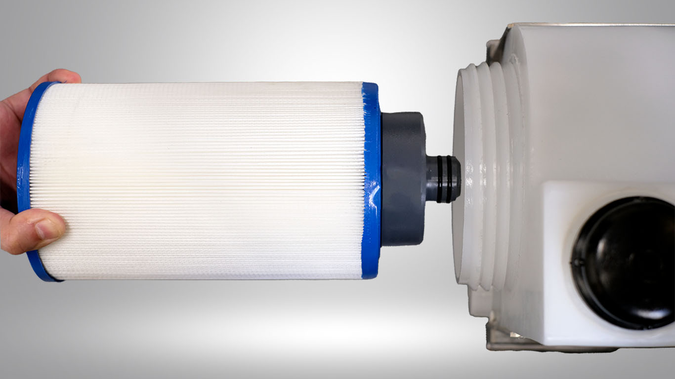 Before changing your filter you must first empty the sediment tank. The E-Drill system comes with a maintenance kit that includes a drain bowl and tank wrenches, which are used for servicing the tank. Follow these steps to clean the sediment tank: Loosen the knob underneath the tank and slide the tank drawer out. Position&hellip;