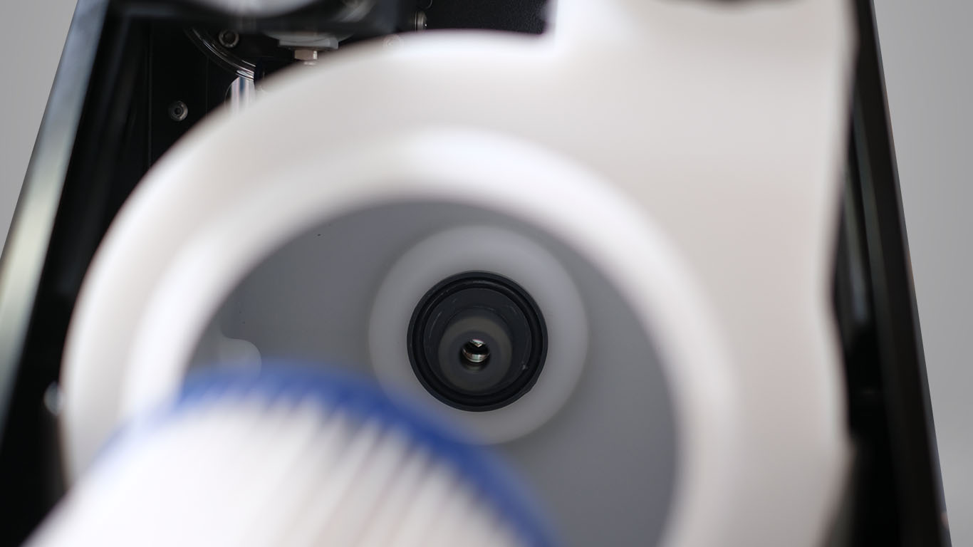 The E-Drill system comes with a maintenance kit that includes a drain bowl and tank wrenches, which are used for servicing the tank. Follow these steps to clean the sediment tank: Loosen the knob underneath the tank and slide the tank drawer out. Position the drain bowl under the drain cap at the bottom of&hellip;